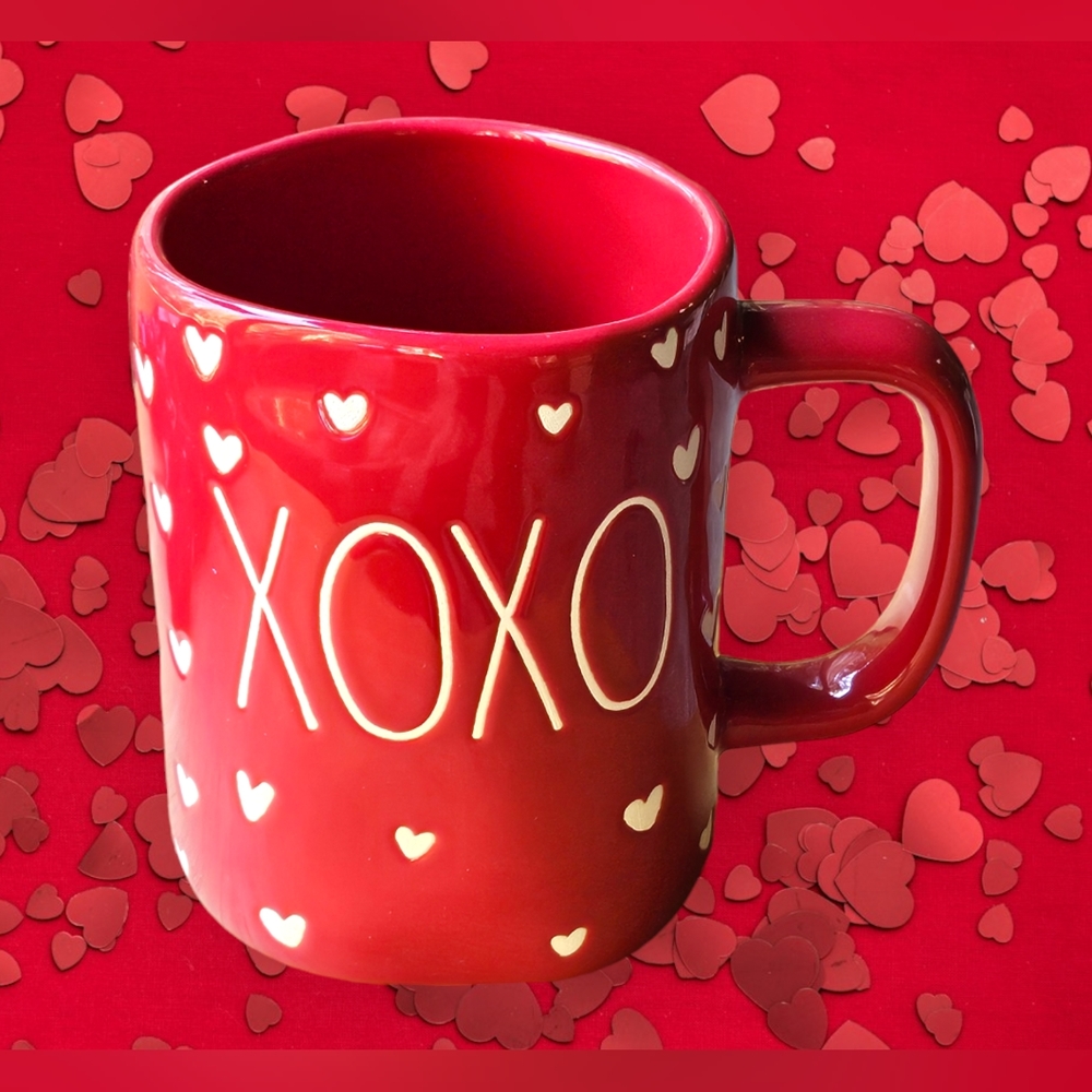 New Rae Dunn Red XOXO Heart Mug